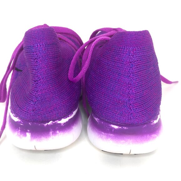 Nike Free RN Flyknit Running Shoes in Hyper Violet Sz. 7.5 - Picture 6 of 12